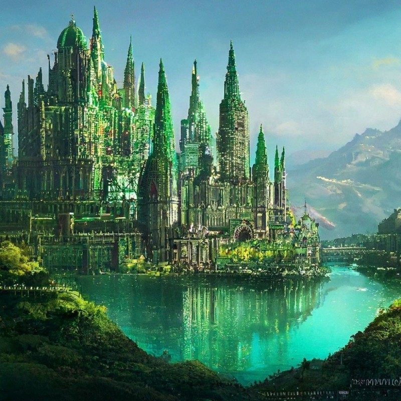 Create meme: emerald city , emerald city aesthetics, the emerald city of oz