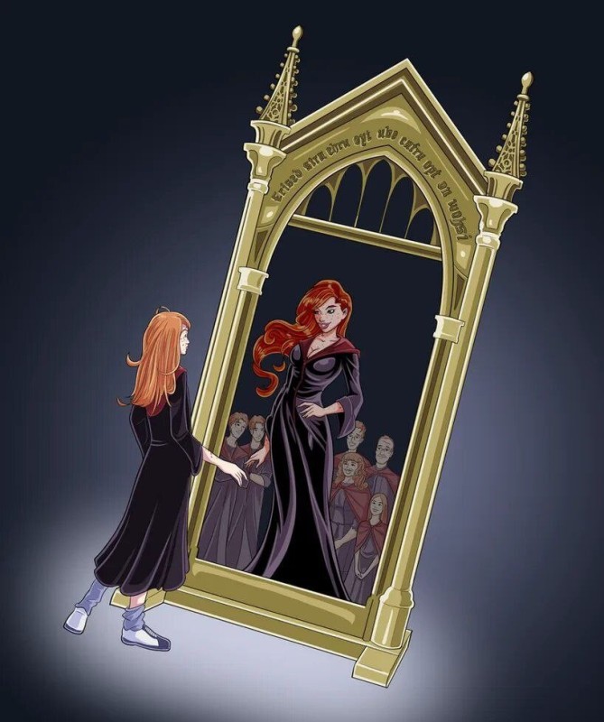 Create meme: harry potter severus snape, the mirror of Erised, The mirror from Harry Potter