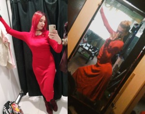 Create meme: Irina Polozova, Julia maulina instagram, redhead girl in the mirror