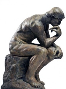 Create meme: Roden, Rodin thinker, thinker