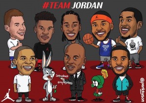 Create meme: cartoon nba, nba funny art