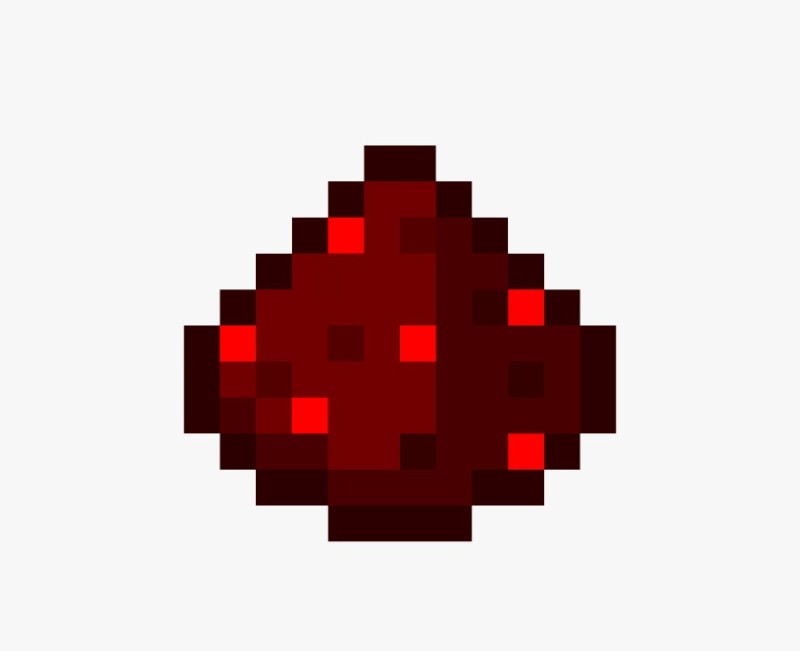 Create meme: Redstone minecraft, red dust, red stone minecraft
