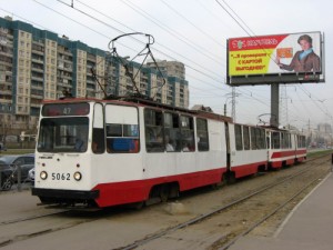 Create meme: tram, Novocherkasskiy Prospekt, Engels Avenue