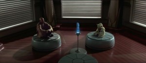 Создать мем: meditate jedi, звездные войны эпизод 2 квартира, галограмма звёздные войны