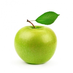 Создать мем: яблоко, зеленое яблоко на белом фоне, яблоко на белом фоне