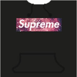 Supreme Plain Logo T Shirt Black - Supreme T Shirt Roblox Png