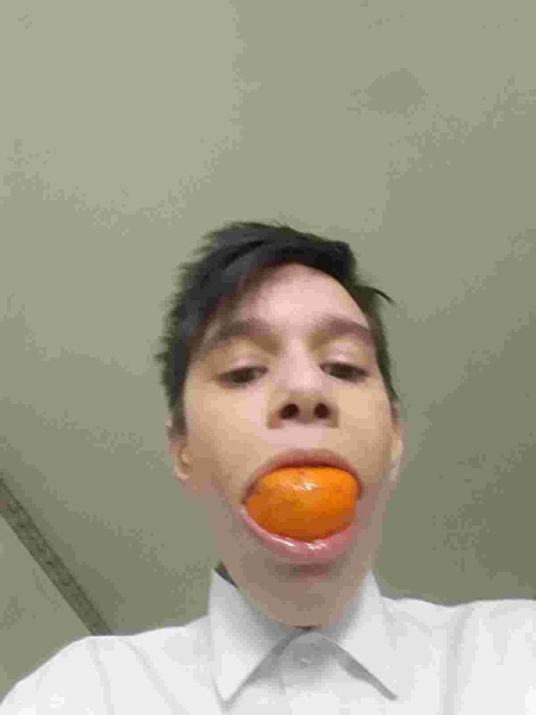 Create meme: orange with a mouth, guy , people 