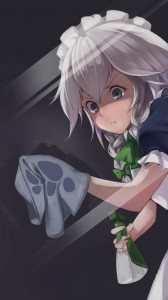 Create meme: anime characters, anime arts, sakuya izayoi