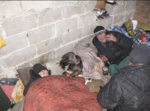 Create meme: the homeless of Moscow, homeless horrible, hangout of the homeless