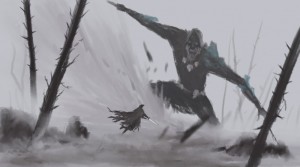 Create meme: a flock of crows art, the Lord of the rings Nazgul art, Jakub rozalski is a werewolf and sheep