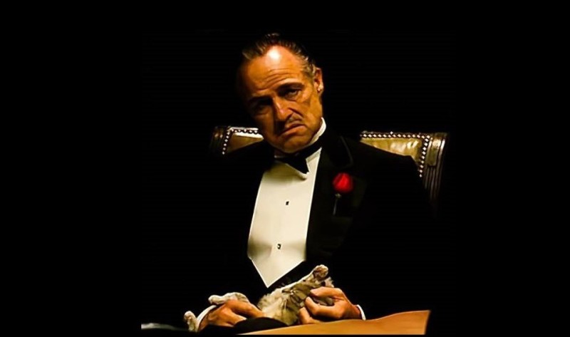 Create meme: don corleone but without respect, the godfather Vito Corleone, don Corleone Smoking a cigar