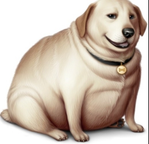 Create meme: fat dog, Labrador dog, fat dog 