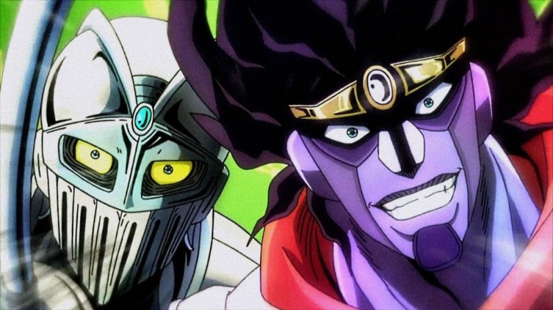 Создать мем: сильвер чариот джоджо, silver chariot and star platinum, стар платинум и сильвер чариот