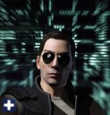 Create meme: eric stone, eveonline, matrix glasses neo