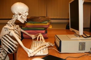 Create meme: skeleton waiting for, skeleton at the computer, skeleton for PC