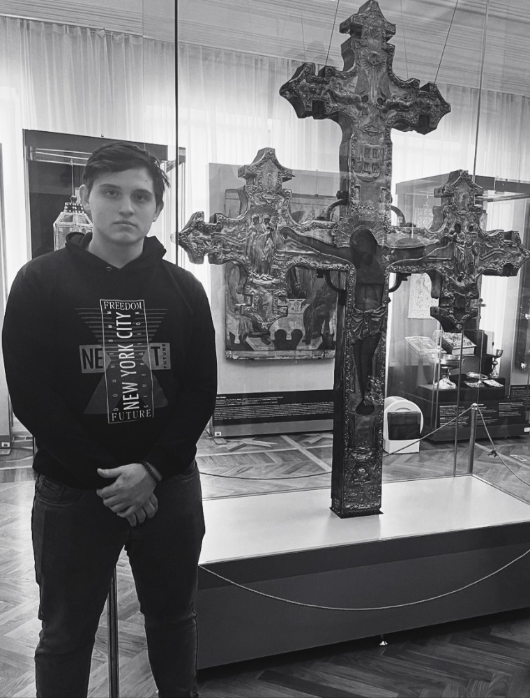Create meme: guy , orthodox crosses, cross 