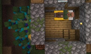 Create meme: minecraft abandoned village, abandoned house minecraft, a secret passage in minecraft