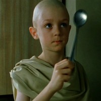 Create meme: matrix spoon, matrix boy with a spoon