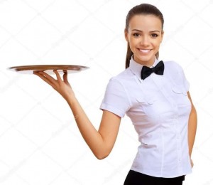 Создать мем: требуется официантка, молодая официантка, официантка в ресторане