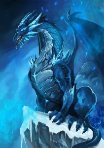 Create meme: dragon monster, ice dragon, ice dragon art