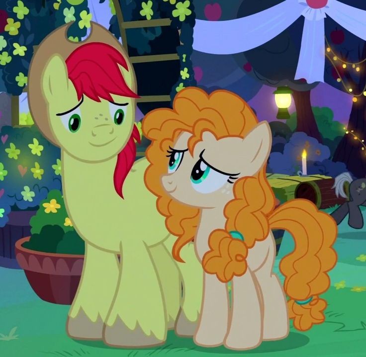 Create meme: Pea Butter and Bright Mac, Pea Butter, my little pony friendship is magic 