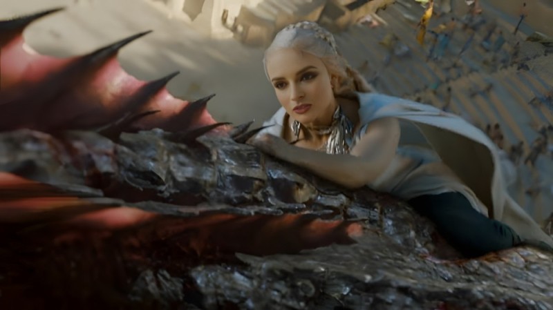 Create meme: Game of Thrones Daenerys and Drogon, game of thrones daenerys, Daenerys on the dragon footage