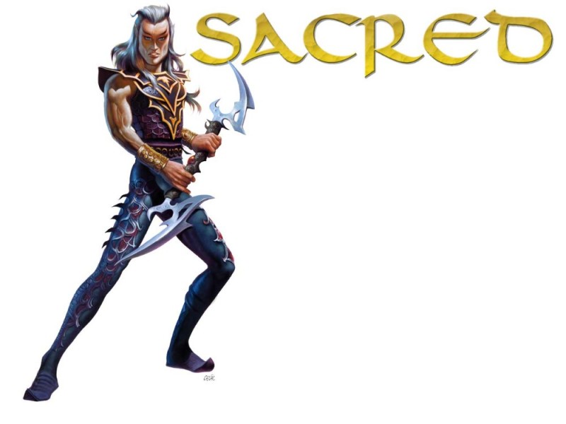 Создать мем: sacred 3, темный эльф сакред, игра sacred