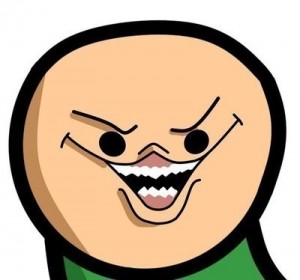 Create meme: pidrily, cyanide and happiness is a pervert, cyanide and happiness is a smile