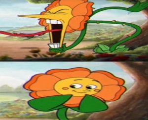 Создать мем: cuphead memes, мемы из игры открой свой мем, капхед босс цветок