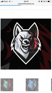 Create meme: logo clan, wolf, wolf gamer