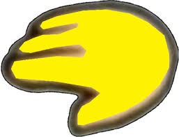 Создать мем: большой палец вниз, желтая стрелка, рука
