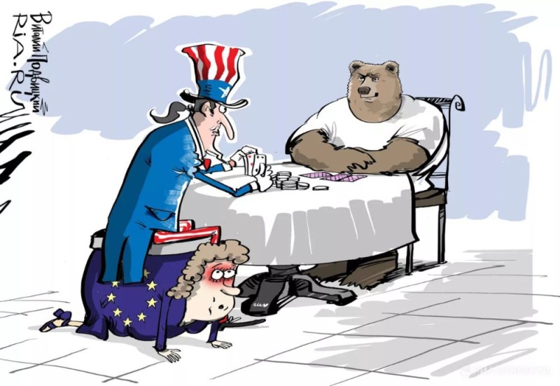 Create meme: Russia and the USA cartoons, usa caricature, Russia and the West cartoons
