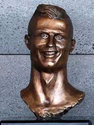 Create meme: a statue of Cristiano Ronaldo, ronaldo sculpture, a statue of Ronaldo