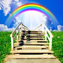 Создать мем: небо радуга, мост радуги, красивая радуга