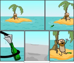 Создать мем: остров, cyanide and happiness, смешные комиксы