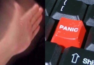 Create meme: button, button panic meme, panic button