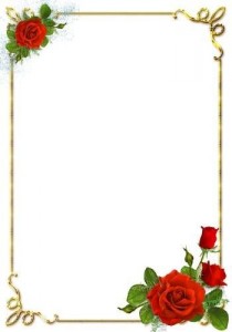 Создать мем: рамка для открытки цветы, рамка розы, рамка для поздравительной открытки