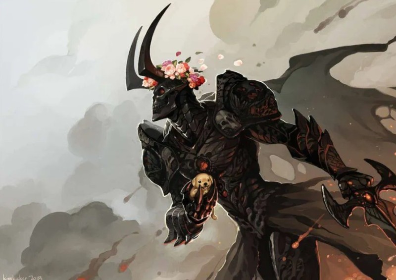 Create meme: Demon Knight, Demon knight art, The demon knight