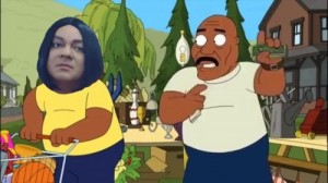 Создать мем: какая жопа, the cleveland show, гриффины