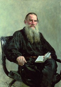 Create meme: portrait in art of Russia, repin, portrait of Leo Tolstoy