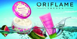 Create meme: the mask facial moisturizer oriflame, Oriflame pictures, mask from Oriflame with watermelon