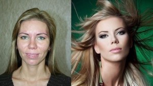 Создать мем: девушка, профессиональный макияж, макияж творит чудеса женщины 40 +
