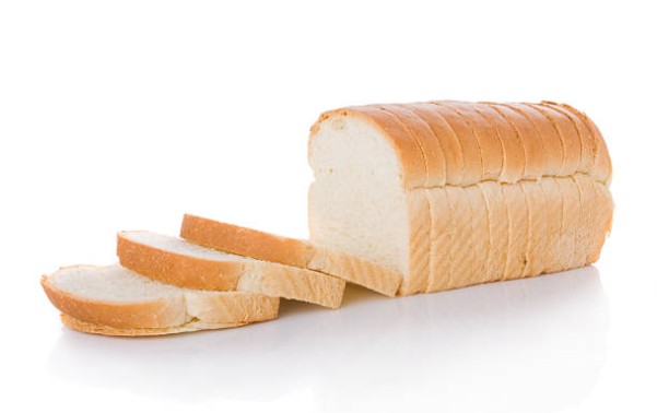 Create meme: baguette bread on a white background, white bread , collini bread knife