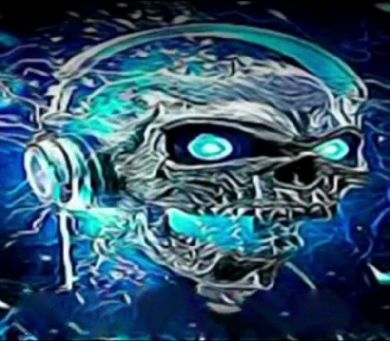 Create meme: rock skull, skull, blue skull
