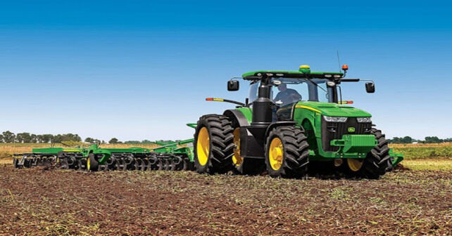 Создать мем: трактора john deere 8r, трактор джон дир john deere, джон дир трактор 8320