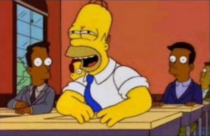 Create meme: bart, Homer laughs, gif