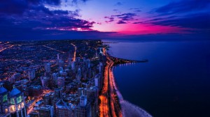 Создать мем: ночной город обои на айфон 4k, красивые картинки на рабочий стол ночной город, закат в городе обои