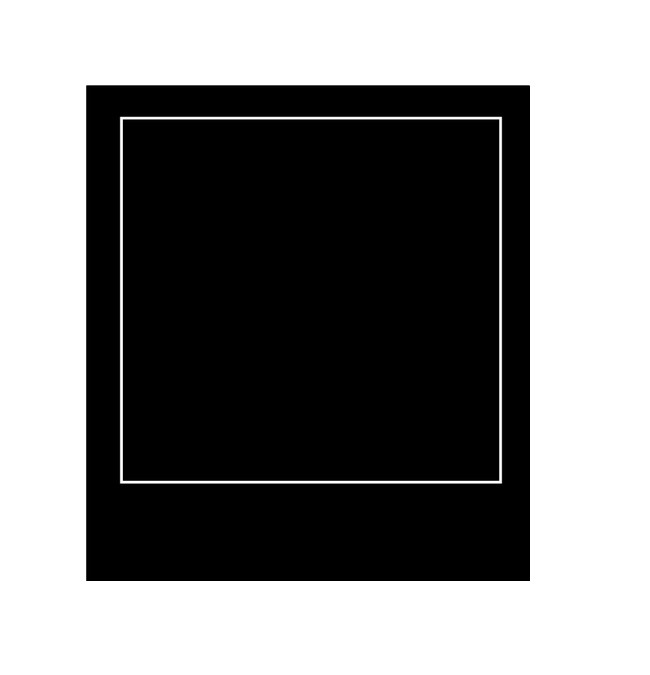 Create meme: color black, black frame, the square of Malevich 