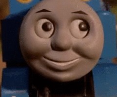 Create meme: Thomas the tank engine meme, thomas the tank engine face, thomas the tank engine meme