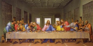 Create meme: the last supper of Leonardo, the last supper, the last supper of Leonardo da Vinci